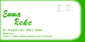 emma reke business card